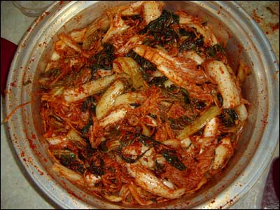 겉저리 김치모습 